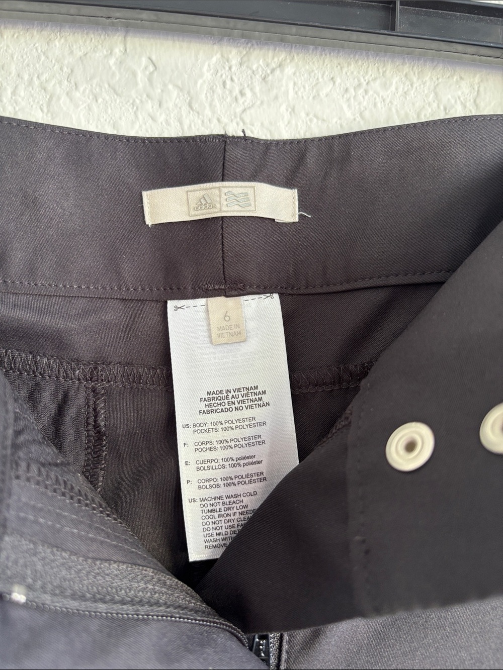 Black Adidas Golf Shorts Size 6 NWT | Performance Stretch Athletic Shorts Womens - Picture 8 of 8